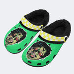 Unisex Horror Print - Fur Lined Slippers