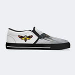 Surreal Death Moth Print - Slip On Shoes