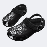 Unisex Horror Print - Fur Lined Slippers/Sandals