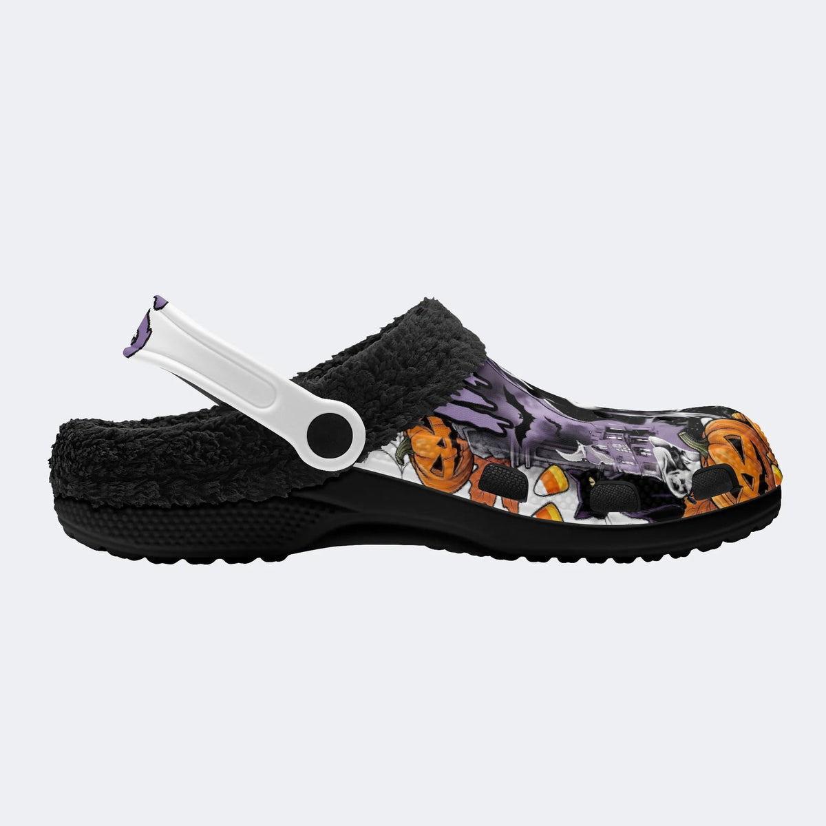 Scary Scream Pumpkin - Fur Lined Slippers/Sandals