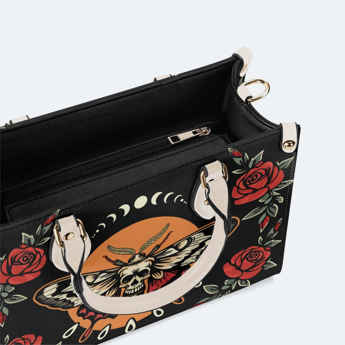 Rose Death Moth Art Print - Handbag