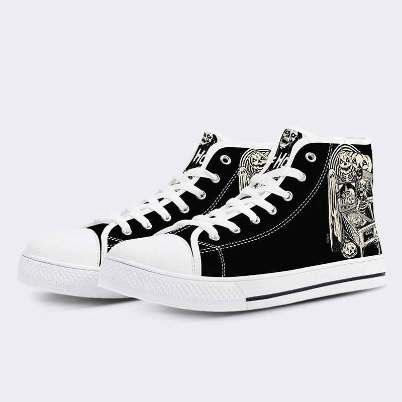 Unisex Halloween Horror Druck - High Top Canvas