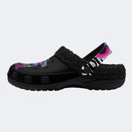 Graffiti Teddy Art - Fur Lined Slippers/Sandals