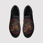 Dragon Print Slip On Shoes