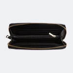 Moth And Leaf Print - Leather Wallet