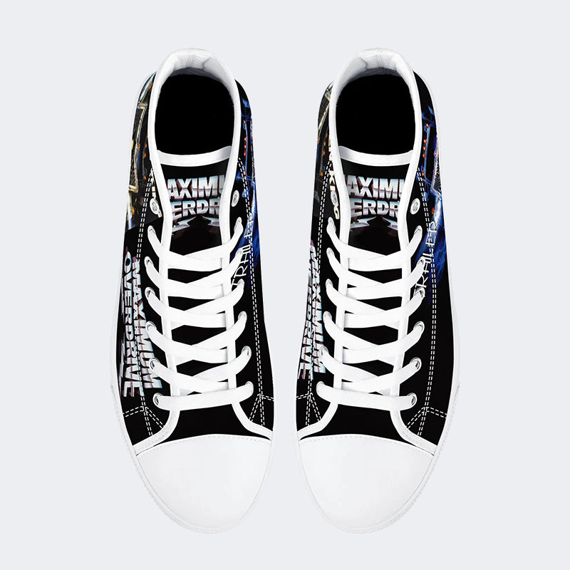 Vintage Graphic Print - High Top Canvas