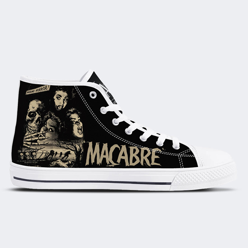 Unisex Makaberer Horrordruck - High Top Canvas