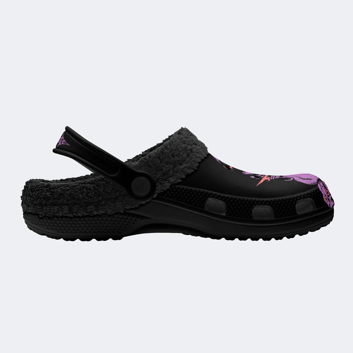 Gothic Witchy Cauldron Magic - Fur Lined Slippers/Sandals