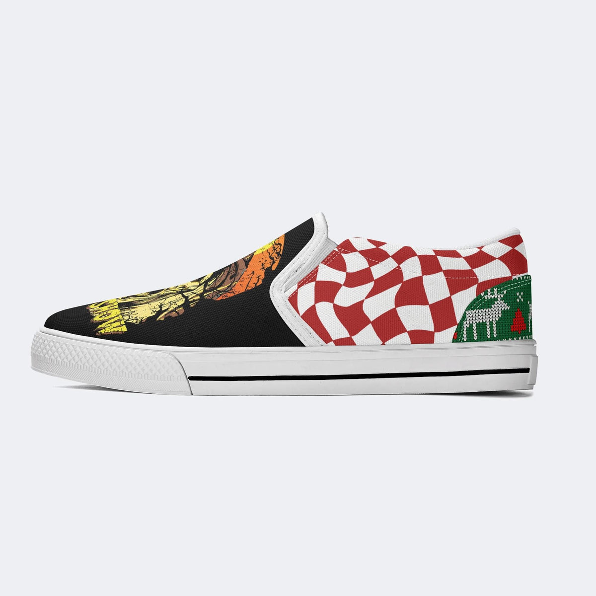 Horror Movie Graphic Print - Slip On Shoes