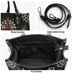 Trust No One Snake Print - Leather Handbag