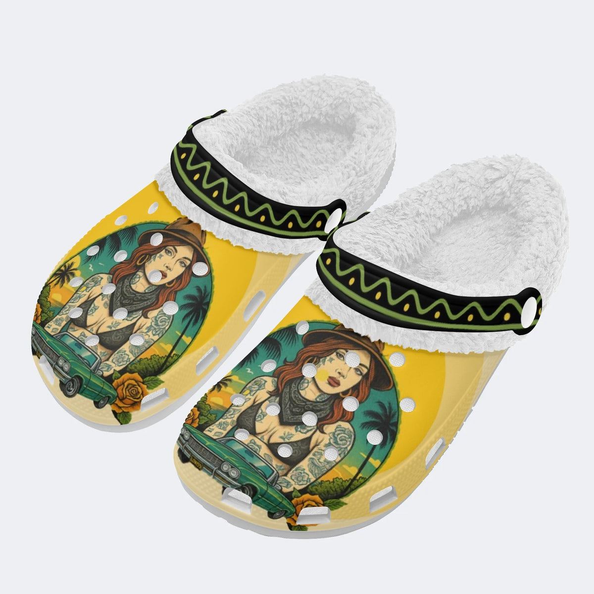 West Coast - Fur Lined Slippers/Sandals