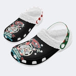 Jokers Graphic Print- Fur Lined Slippers