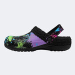 Colorful Splash Graffiti - Fur Lined Slippers/Sandals