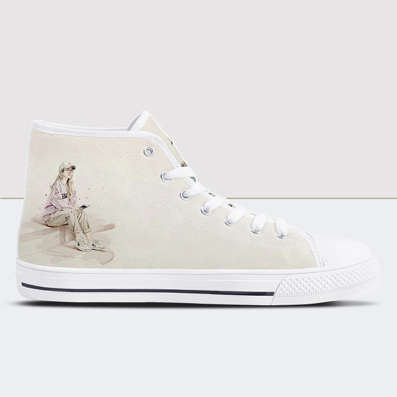 King Of Soccer High Top Canvas Shoes