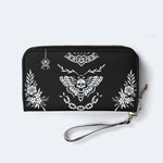 Death Moth Vintage Print - Leather Wallet
