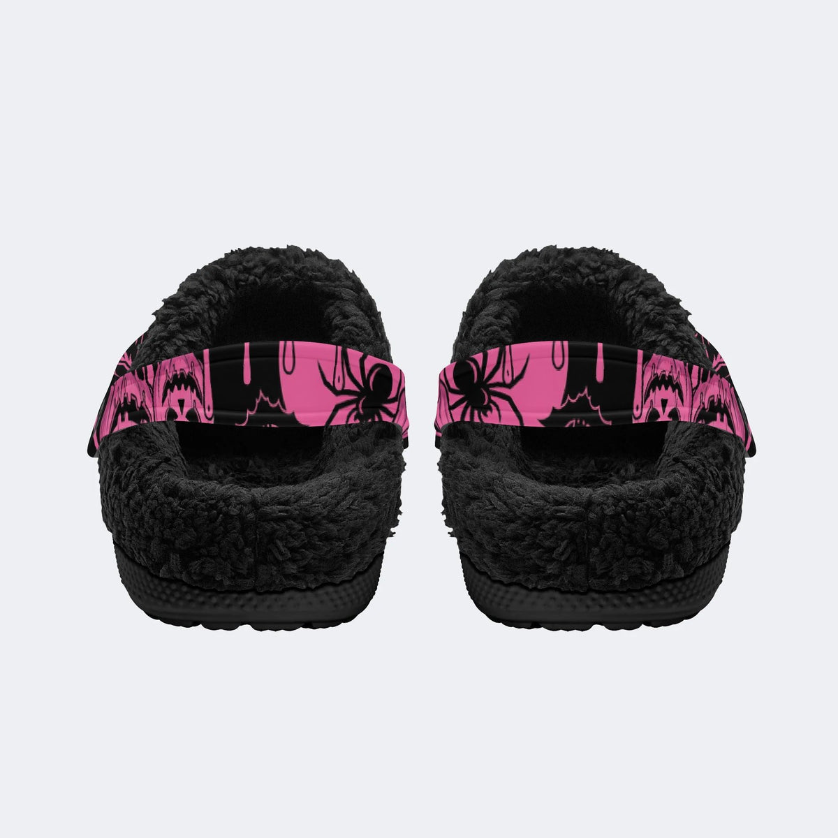 Spooky Pink Ghostface - Fur Lined Slippers/Sandals