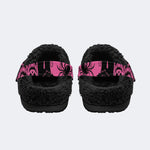 Spooky Pink Ghostface - Fur Lined Slippers/Sandals