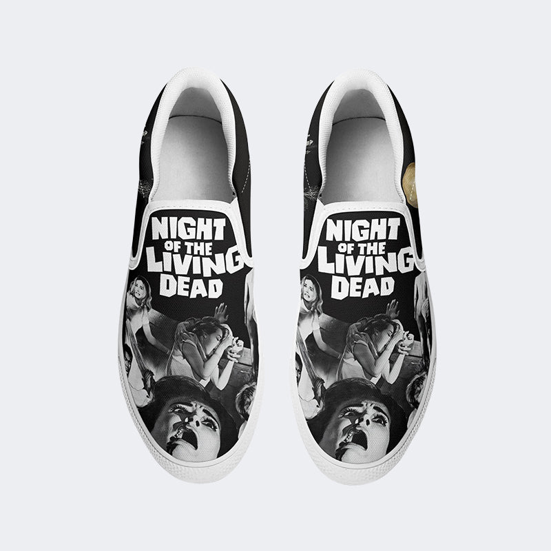 Unisex Horror Print - Slip On Shoes