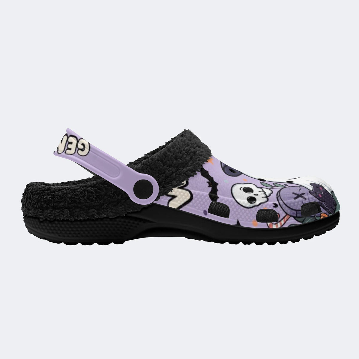 Spooky Ghost Gentleman - Fur Lined Slippers/Sandals