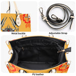 Mechanical Scorpion Print - Leather Handbag
