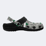 Gothic Camo Skull - Fur Lined Slippers/Sandals