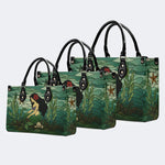 Mermaid Under The Sea - Leather Handbag