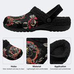 Tactical Panther Print - Fur Lined Slippers/Sandals