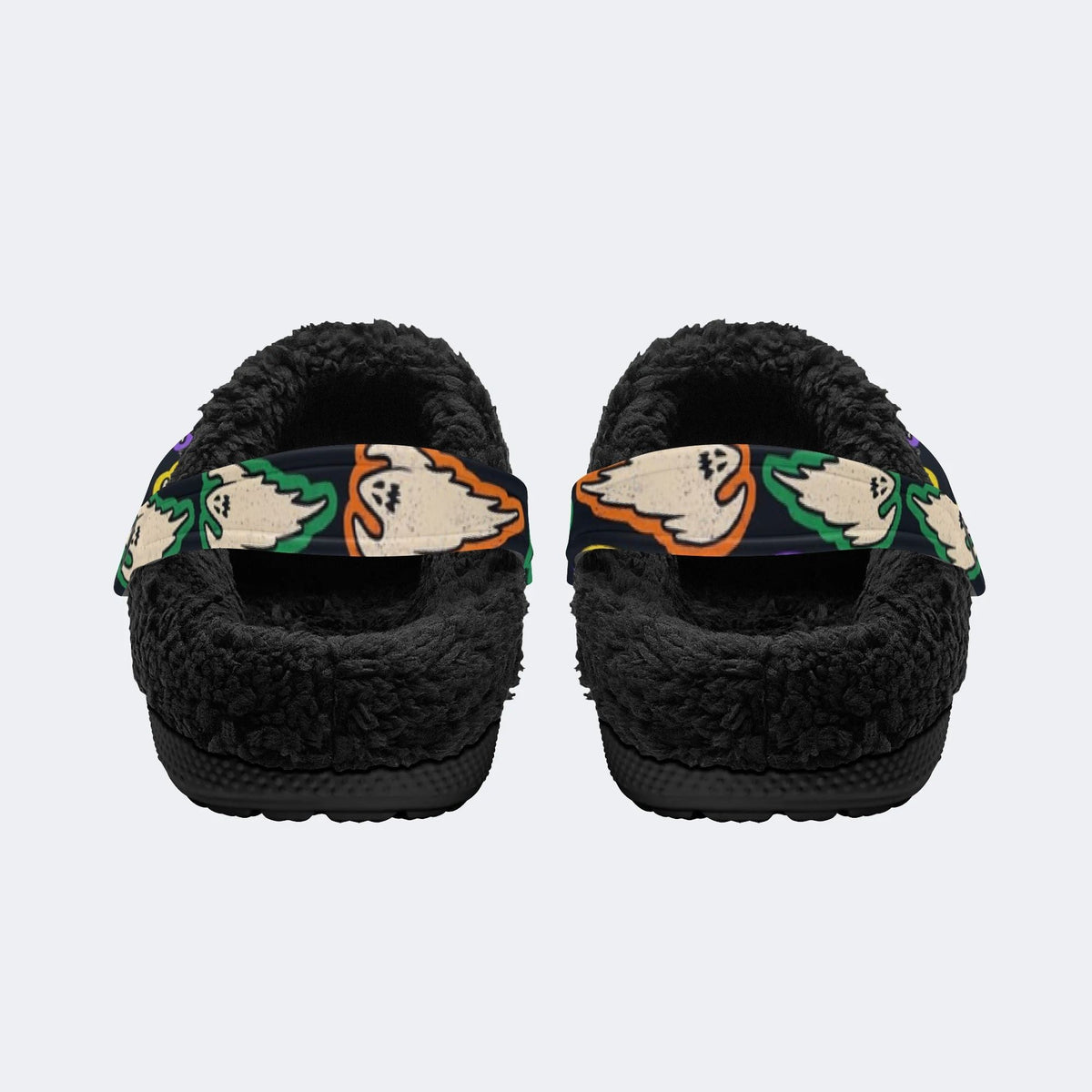 Spooky Color Ghost - Fur Lined Slippers/Sandals