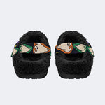 Spooky Color Ghost - Fur Lined Slippers/Sandals