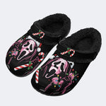Gothmas Holiday Ghost‑ Fur Lined Slippers/Sandals