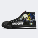 Horror Movie Vintage Graphic Print - High Top Canvas