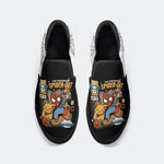 Spider Cat Print - Slip On Shoes