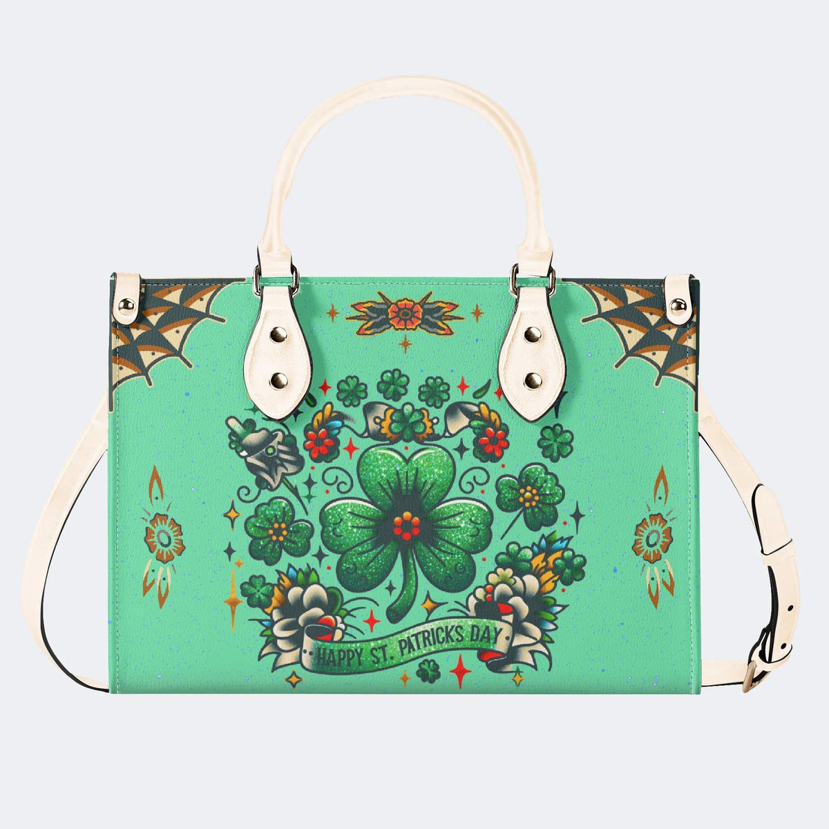 Happy St. Patrick's Day - Leather Handbag