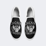 Chicken Middle Fingers Unisex - Slip On Shoes