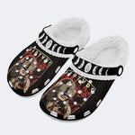 Martyrs Bound and Skinned Print - Fur Lined Slippers/Sandals