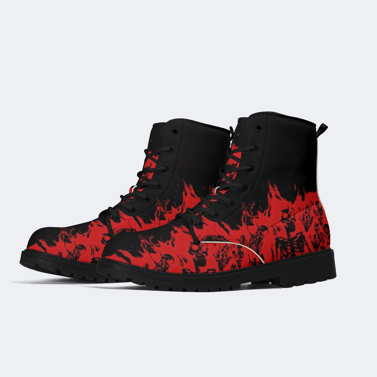 Unisex Fire Skull - Boots