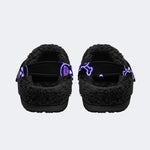 Neon Skulls - Fur Lined Slippers/Sandals