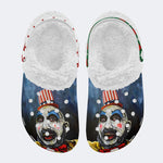 Unisex Horror Print - Fur Lined Slippers