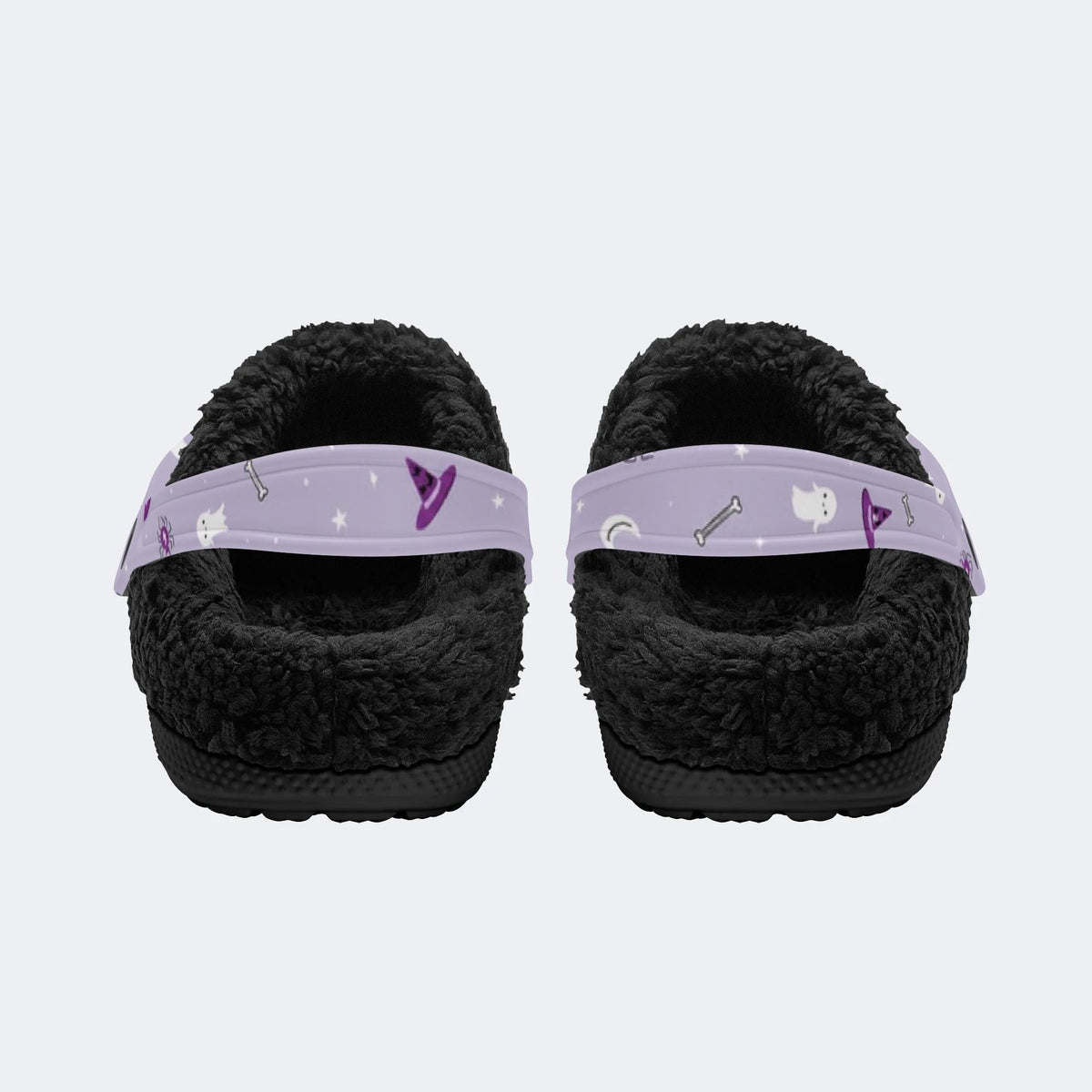 Ghost Witch Spider - Fur Lined Slippers/Sandals
