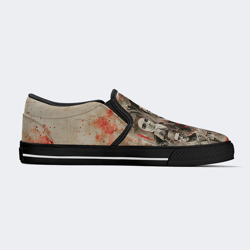 Unisex Horror Print - Slip On Shoes