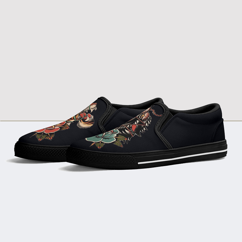 Bourd Floral&Animal Print Slip On Shoes