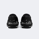 Classic Black And White Snake Print - Slip On Shoes