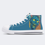 Horror Movie Vintage Graphic Print - High Top Canvas