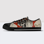 Incantations Skull Low Top Canvas Shoes