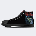 Unisex Vintage Horror Graphic - High Top Canvas
