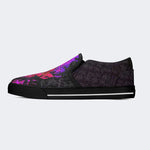 Unisex Punk Skull Print - Slip On Shoes