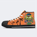 Unisex Skateboarding Katzendruck - High Top Canvas