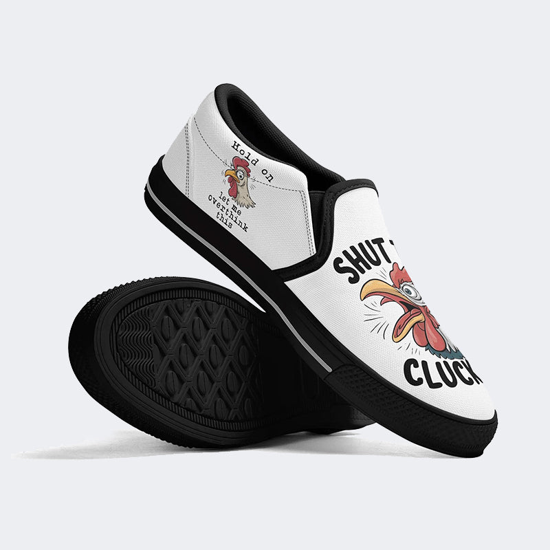 Unisex Chicken Print - Slip On Shoes