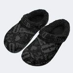 Dark Blade Graffiti - Fur Lined Slippers/Sandals