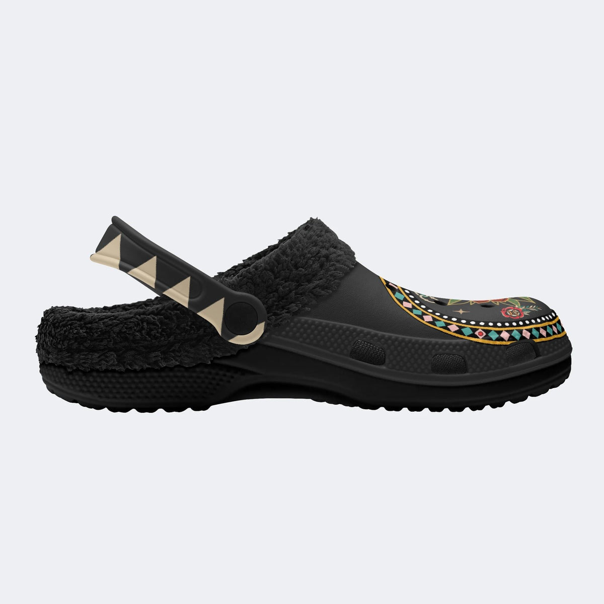 Blooming Eye - Fur Lined Slippers/Sandals